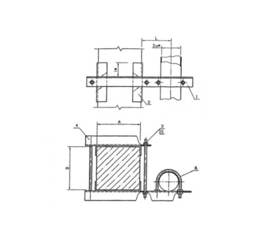 Крепления трубопроводов к железобетонным балкам в Солигорске