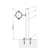 Крепление трубопроводов к полу