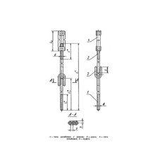 Тяги шарнирные резьбовые с муфтой для подвесок трубопроводов