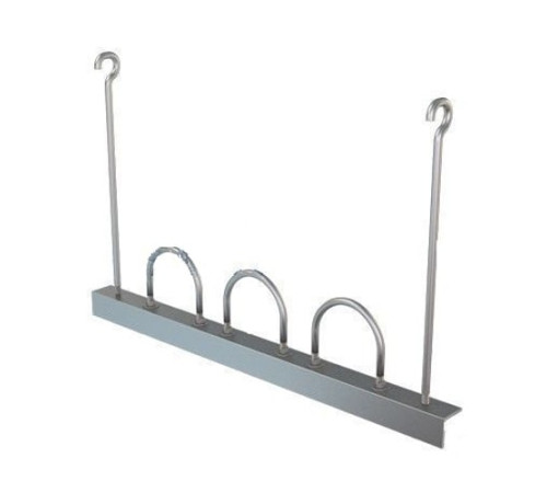 Подвески трех труб на опорном уголке в Солигорске