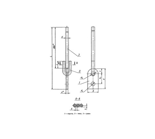 Тяги с серьгой для подвесок трубопроводов в Солигорске