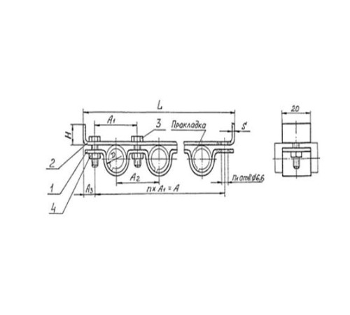 Подвески судовых трубопроводов Тип 7 в Солигорске
