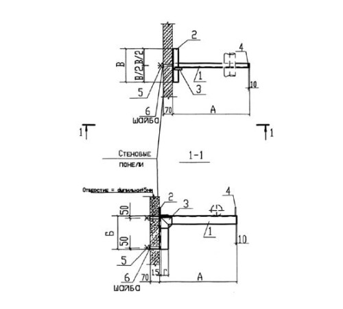 Крепления к стеновым панелям для трубопроводов в Солигорске
