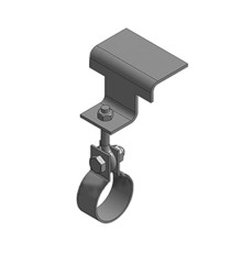 Крепление одной трубы на подвеске