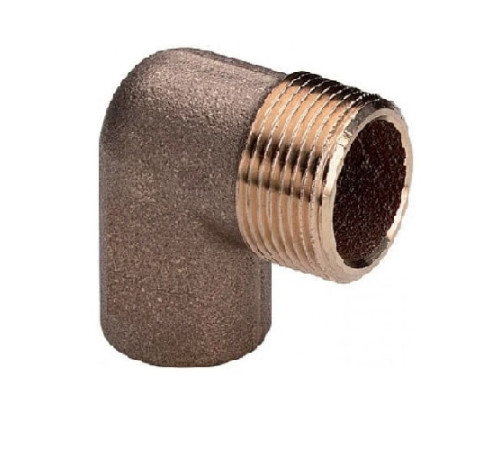 Медные угловые переходы с наружной резьбой в Солигорске