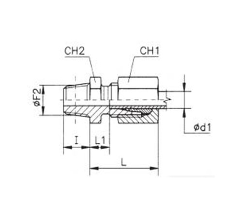 Штуцеры ввертные с конической резьбой TN93 в Солигорске