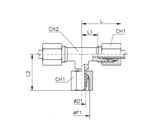 Тройники соединители (ш-г-ш) TN120 в Солигорске с доставкой