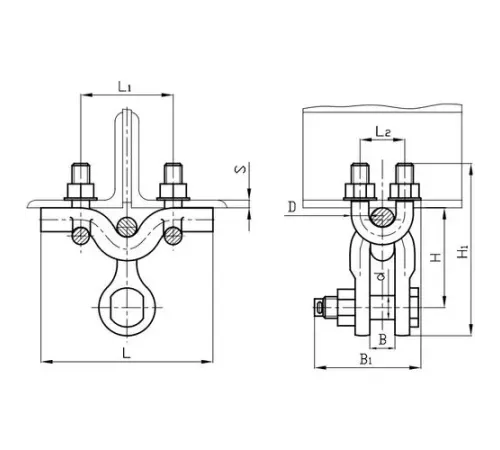 Узлы крепления типа КГ для ЛЭП в Солигорске