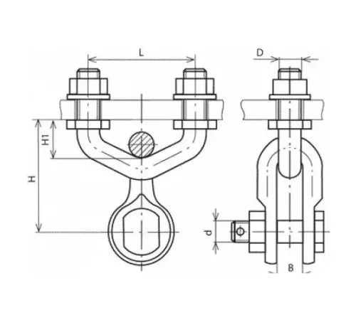 Узлы крепления типа КГП для ЛЭП в Солигорске