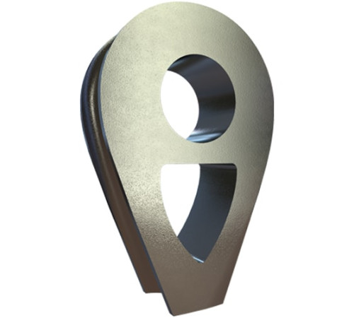 Коуши DIN 3091 стальные в Солигорске для канатов