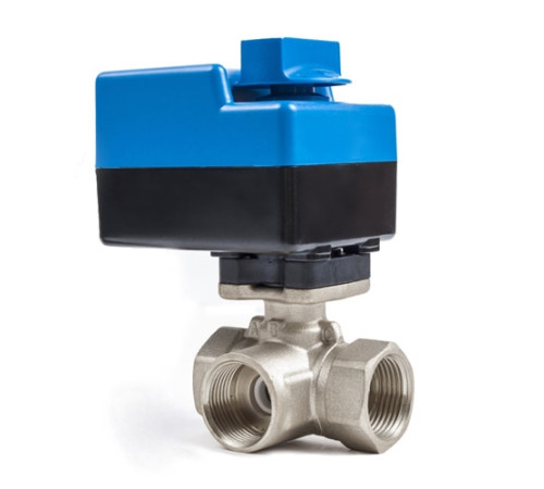 Трехходовые шаровые муфтовые краны с приводом в Солигорске