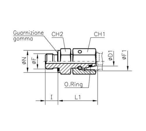 Штуцеры ввертные с уплотнением TN426 M в Солигорске