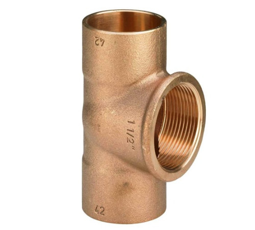 Медные резьбовые тройники в Солигорске для трубопроводов