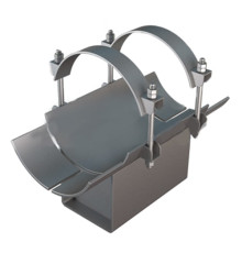 Неподвижная хомутовая опора с корпусом