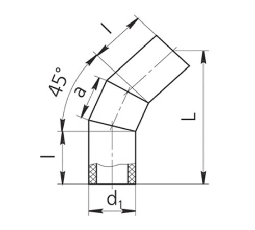 Оболочки на теплоизоляционные отводы 45° в Солигорске
