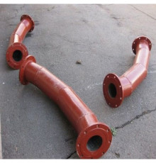 Отводы футерованные базальтовым литьем