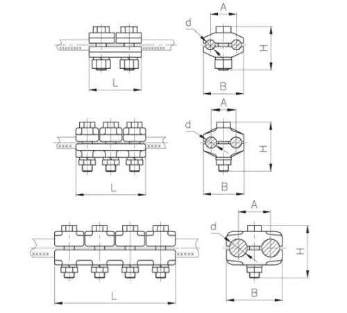 Плашечные зажимы типа ПА для ЛЭП в Солигорске