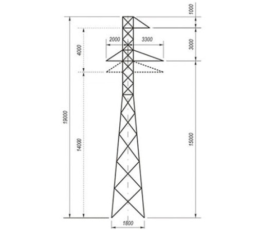 Переходные опоры ЛЭП в Солигорске и Беларуси