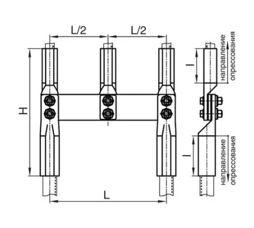 Переходные зажимы ППР для ЛЭП в Солигорске и Беларуси