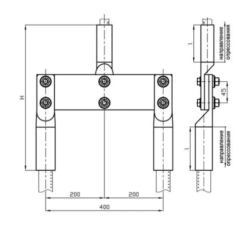 Переходные зажимы ППТ для ЛЭП в Солигорске и Беларуси