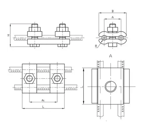 Плашечные зажимы типа ПС для ЛЭП в Солигорске