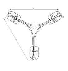 Распорки дистанционные типа 3РГ