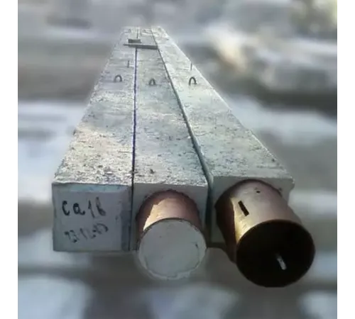 Сваи квадратного сечения с круглой полостью в Солигорске