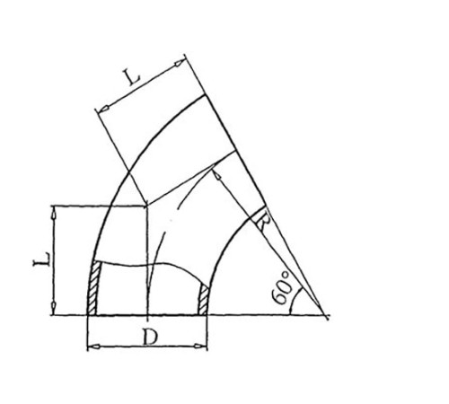 Теплоизоляционные отводы 60 градусов в Солигорске