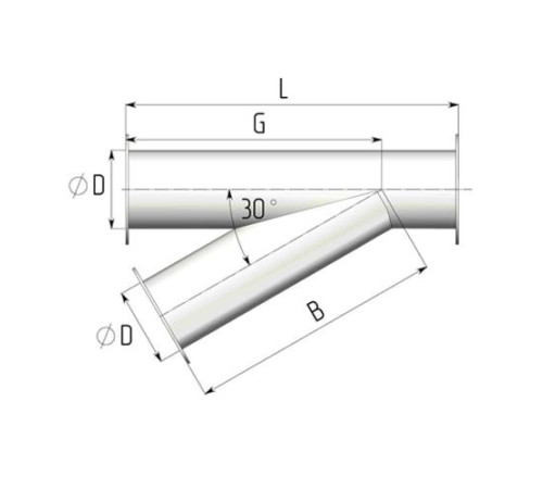 Титановые неравнопроходные косые тройники в Солигорске