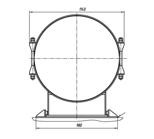 Опоры ТПР.14.05.00.000 в Солигорске для трубопроводов