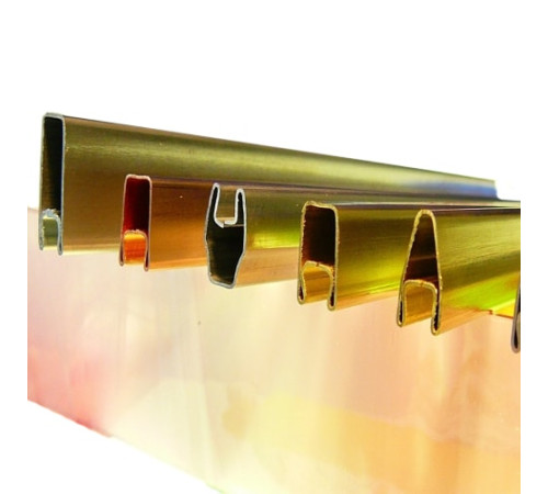 Декоративные латунные профили в Солигорске для стекла